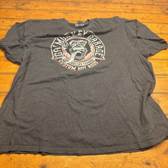 Gas Monkey Garage Other - Gas Monkey Garage Custom Hot Rods T Shirt Men's 4XLT Gray Short Sleeve Tee